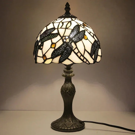 Lampe Tiffany Libellule Beige