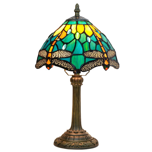 Lampe Tiffany Libellule verte moderne